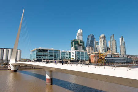 Puerto Madero modern and historic part of the town of Buenos Aires Argentinaのeditorial素材