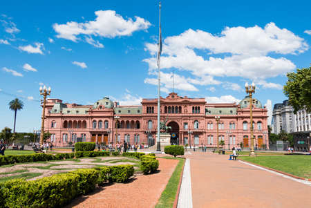 Casa Rosada Pink House seat of government of Argentina, Buenos Aires Argentinaのeditorial素材