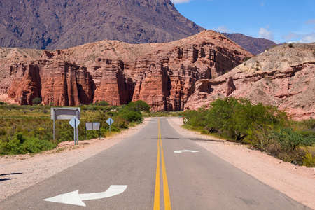 landscape of the Andes in Salta  Jujuy in northern Argentina
