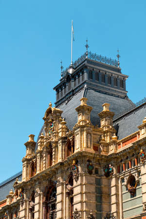 The historic Water Company Palace (Palacio de Aguas Corrientes), Buenos Aires Argentineのeditorial素材