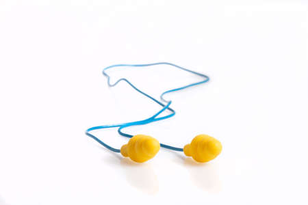 hearing protection to protect against noiseの写真素材