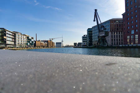 Creative quay, the trendy district at the port of MÃ¼nster in Westphalia