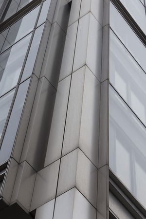 Modern facade of a skyscraperの写真素材