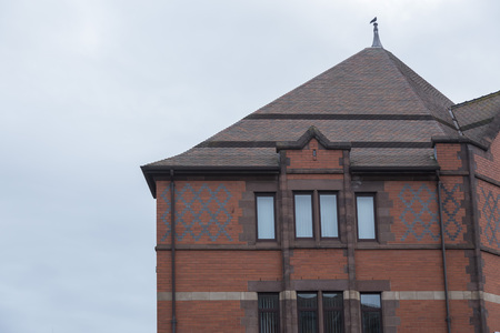 Brickwall facade in englandの写真素材