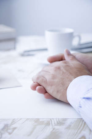 man drinking coffeeの写真素材