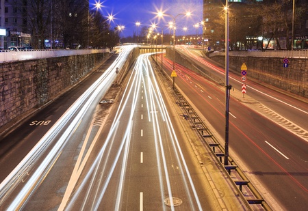 City traffic, cars on the road