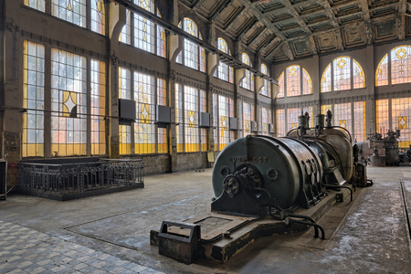 Old destroyed an abandoned factory.Natural high dynamic range HDRの写真素材