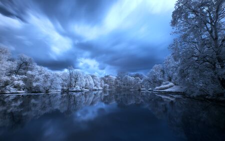 Polish landscape. Photo Infraredの写真素材