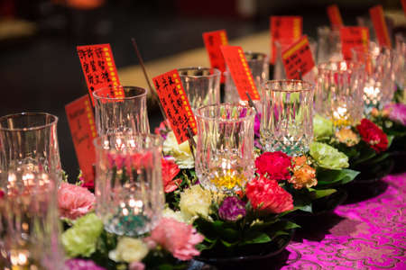 Blessings from the Bodhisattva in Buddha Tooth Relic Temple and Museum
