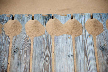 Background of the beach sand at the Baltic seaの写真素材