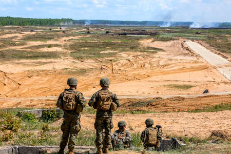 NATO soldiers. International Military Training