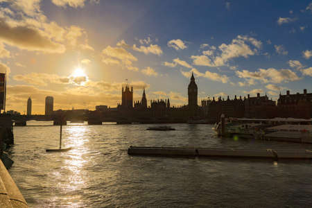 Aerial view of London skylineのeditorial素材
