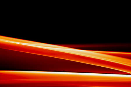 abstract vibrant orange background on blackの写真素材