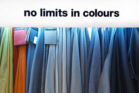 Colorful cloth fabric as a vibrant background imageの写真素材