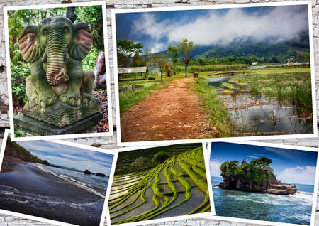 collage on the theme of Indonesiaの写真素材