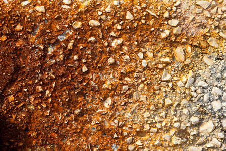 rust texture of stone wall