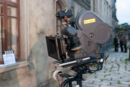 Professional 35 mm the film-chamber on setの写真素材