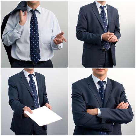 Businessman man in a close-up suitの写真素材