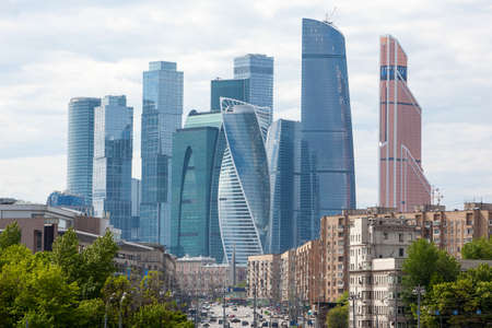 Moscow city. International Business Center , Russia.の写真素材