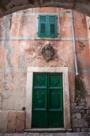 Old Town Kotor, Montenegro. September 2018 The first mention of this city - more than 26 centuries ago. We see ancient houses, a very narrow streetのeditorial素材
