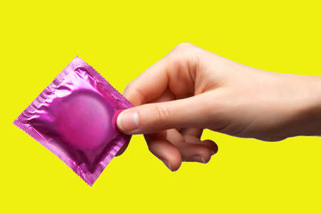 condom in hand