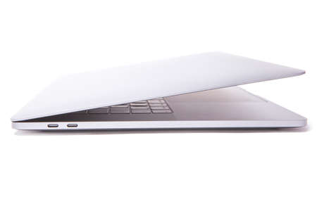 slim modern laptop isolated on white background.high quality