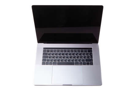 slim modern laptop isolated on white background.high quality