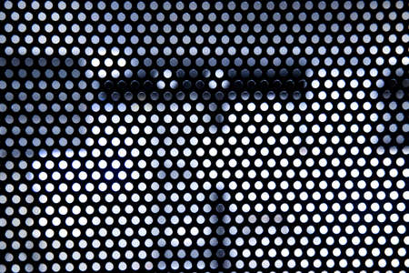 black metal texture. blank for designers. round latticeの写真素材