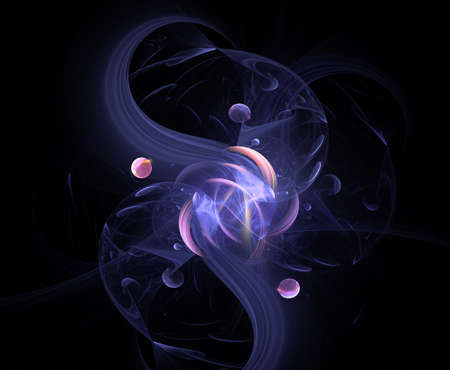 Abstract fractal background. The theme of boundless space