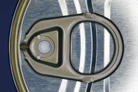 The opener is securely packed the contents of a tin-free.の写真素材