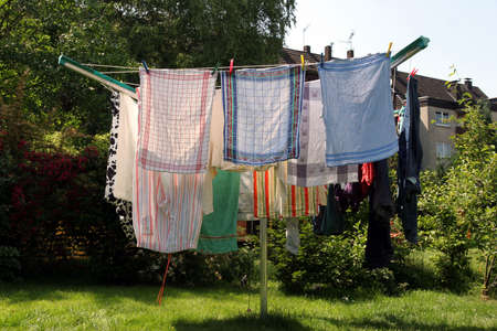 clothes horseの写真素材