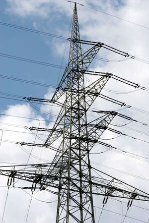 About the lines in the power generated electricity distributed.の写真素材