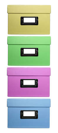 In every office there are card boxes with important information.の写真素材