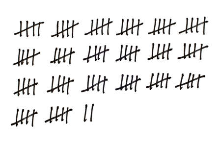 When counting a tally sheet is often very useful.
