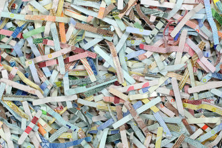 Old money will be crushed and burned as waste.の写真素材