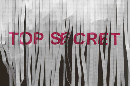 In order to keep secrets no longer require documents to be destroyed.の写真素材