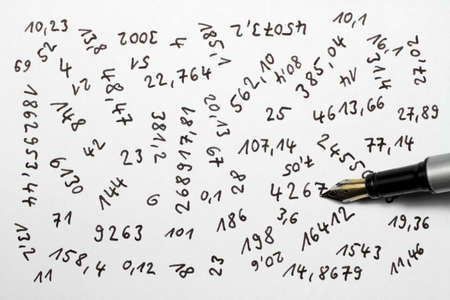 Numbers are an important part of our lives.の写真素材