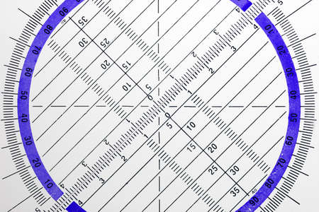 Geometrical triangles are required for precise drawing in school and at work.の写真素材