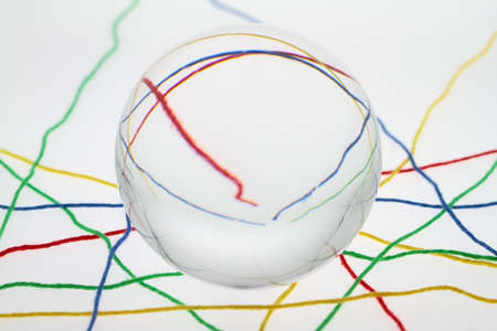 Through a crystal ball, you can see into the future 