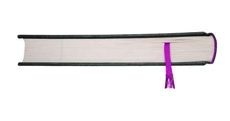 A bookmark in a book helps to find the correct page の写真素材