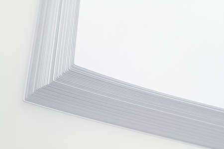 More than 200 new white sheets of paper over one another 