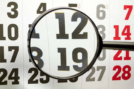 Days, weeks and months are clearly arranged on calendar sheets 