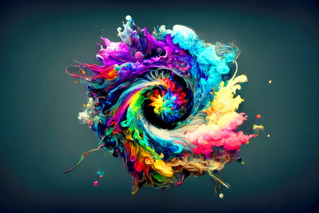 Fantastic symbol image with a representation for infinity.の素材