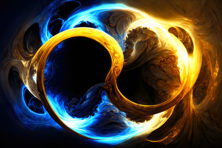 Fantastic symbol image with a representation for infinity.の素材