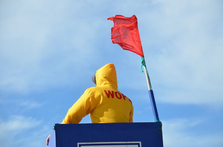 position sea rescue on the sea backgroundの写真素材