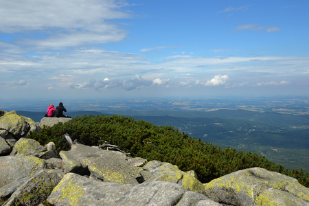Mountain Szrenica  in Karkonosze National Parkの写真素材