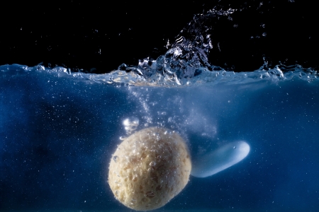 water splash - Sponge and soapの写真素材