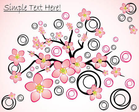 Beautiful background from abstract flowersのイラスト素材