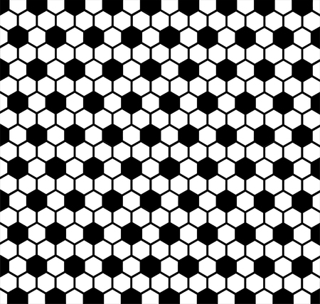 Background with classic black and white soccer ball texture