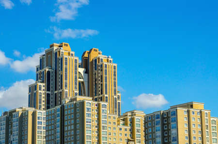 construction of new areas on the suburb of Istanbul, high-rise high-rise buildingsの写真素材